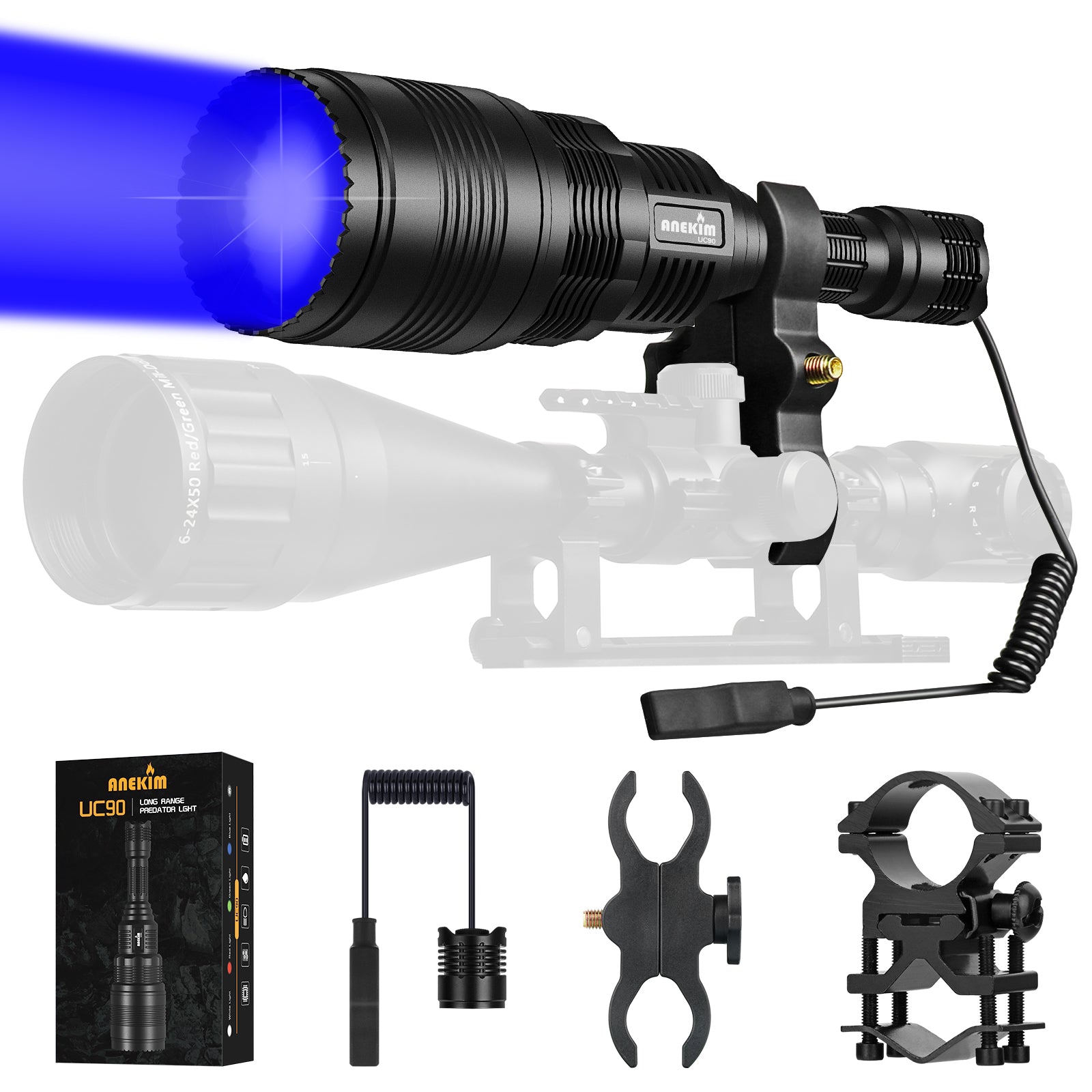 ANEKIM UC90 Blue Hunting flashlight