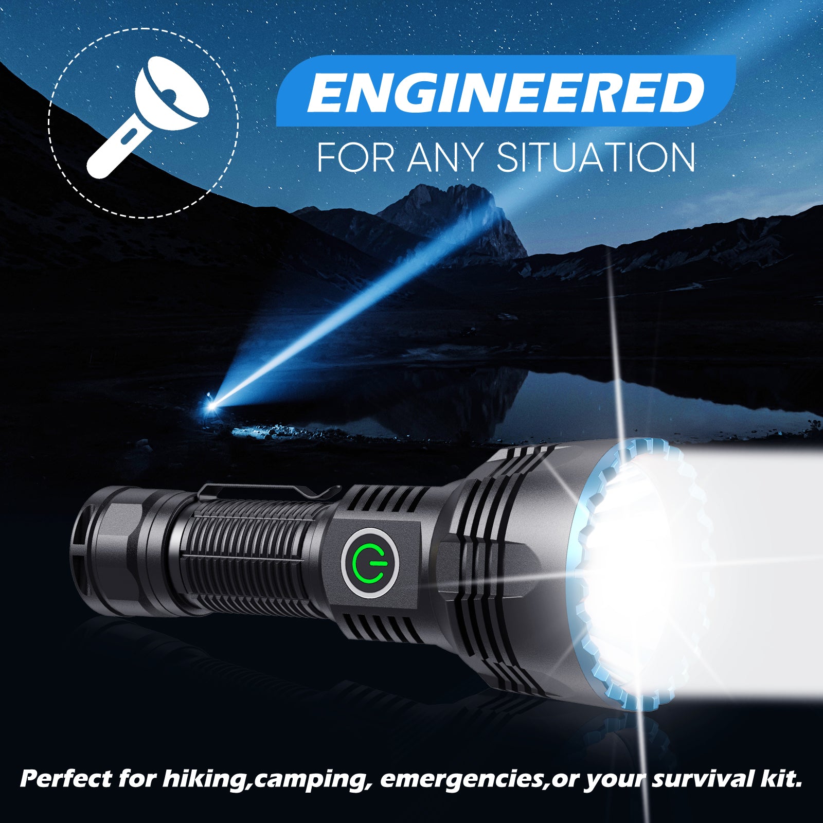 ANEKIM X7Pro SFT40 2000 Lumens 1580m  Tactical Flashlight