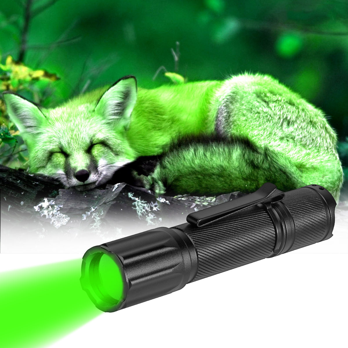 ANEKIM X1 10w  Long Range Green Hunting Flashlight Kit